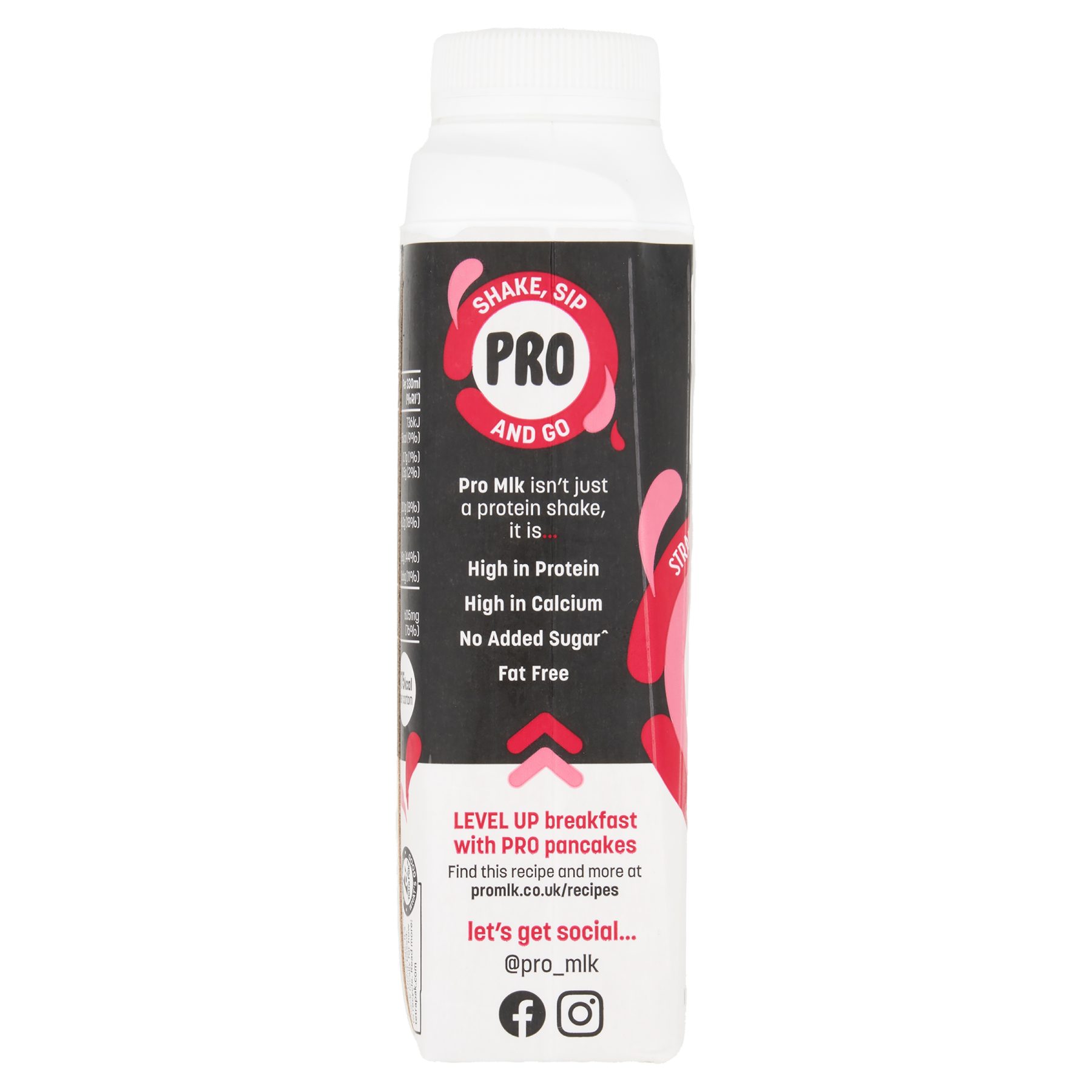 Pro Mlk Strawberry Protein Shake 330ml - Image 4
