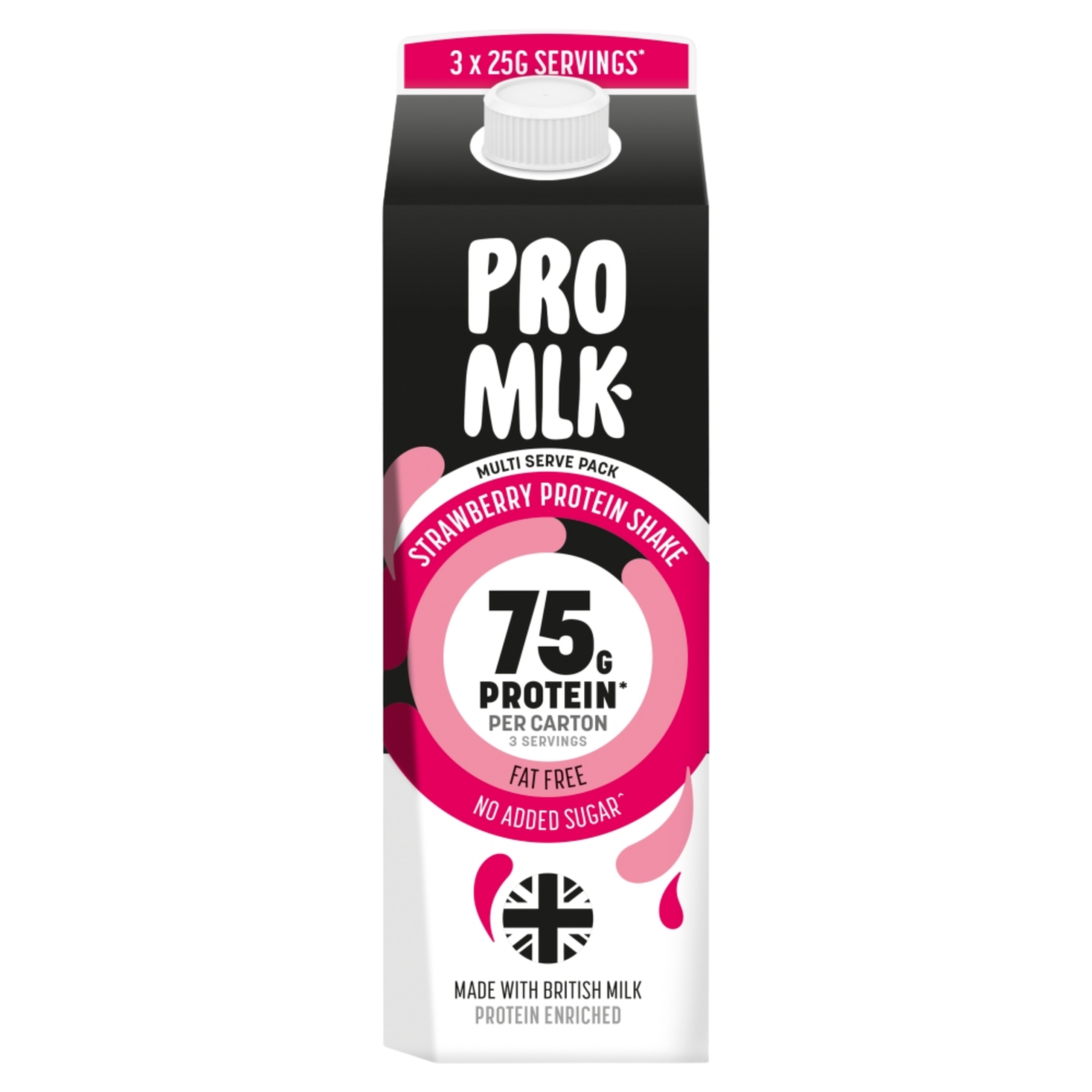 Pro Mlk Strawberry Protein Shake 1 Litre